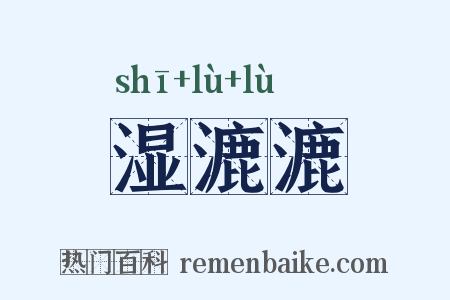 湿漉漉是什么意思的图片